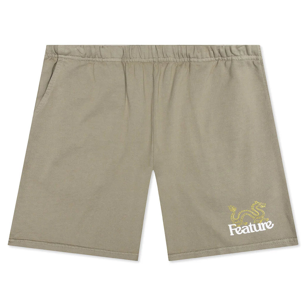 Dragon Sweatshort Oil Green