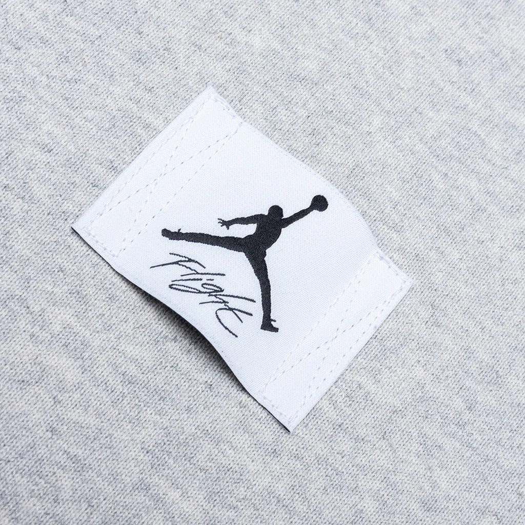 Flight Fleece Pullover Hoodie Grey Heather Black