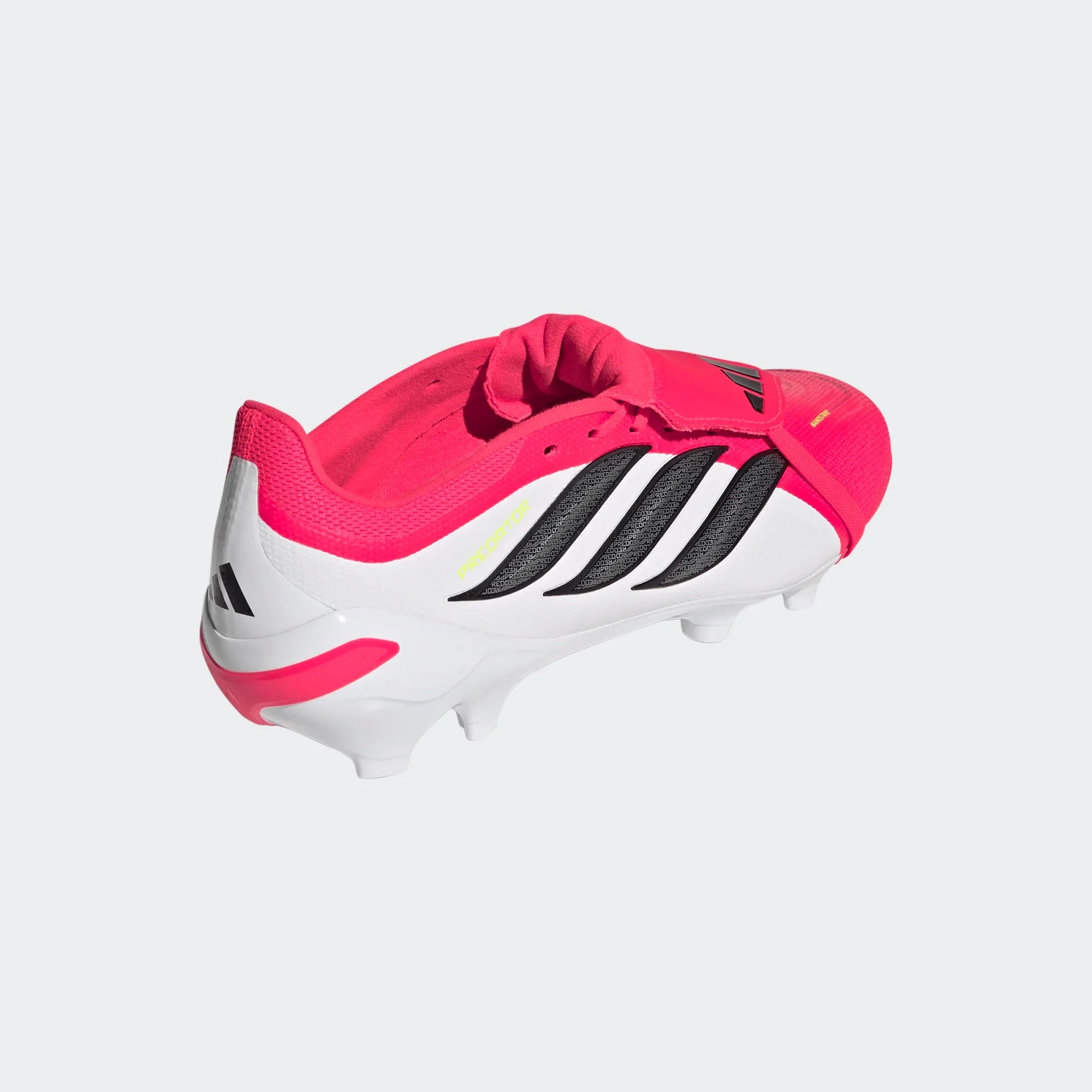 adidas Predator League Fold Over Tongue FG Firm Ground Mens Soccer Cleats Lucid Red Black
