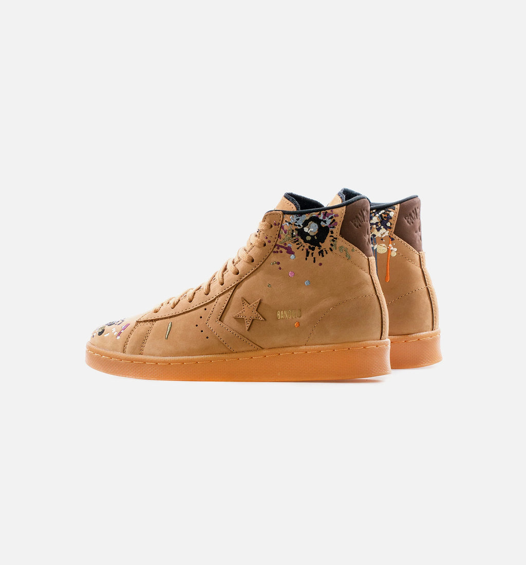 Converse X Bandulu Pro Leather High Mens Lifestyle Shoe Brown Gum