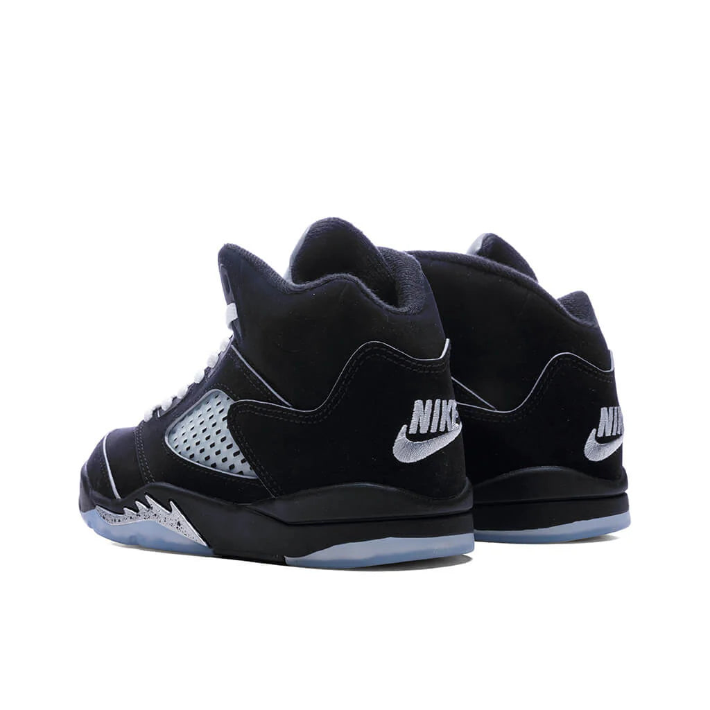 Air Jordan 5 Retro OG Black Metallic Reimagined PS Black White Metallic Silver Fire Red