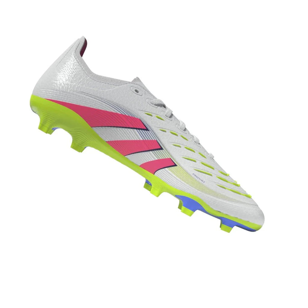 adidas Predator League Firm Multi Ground Soccer Cleats White Pink Lemon