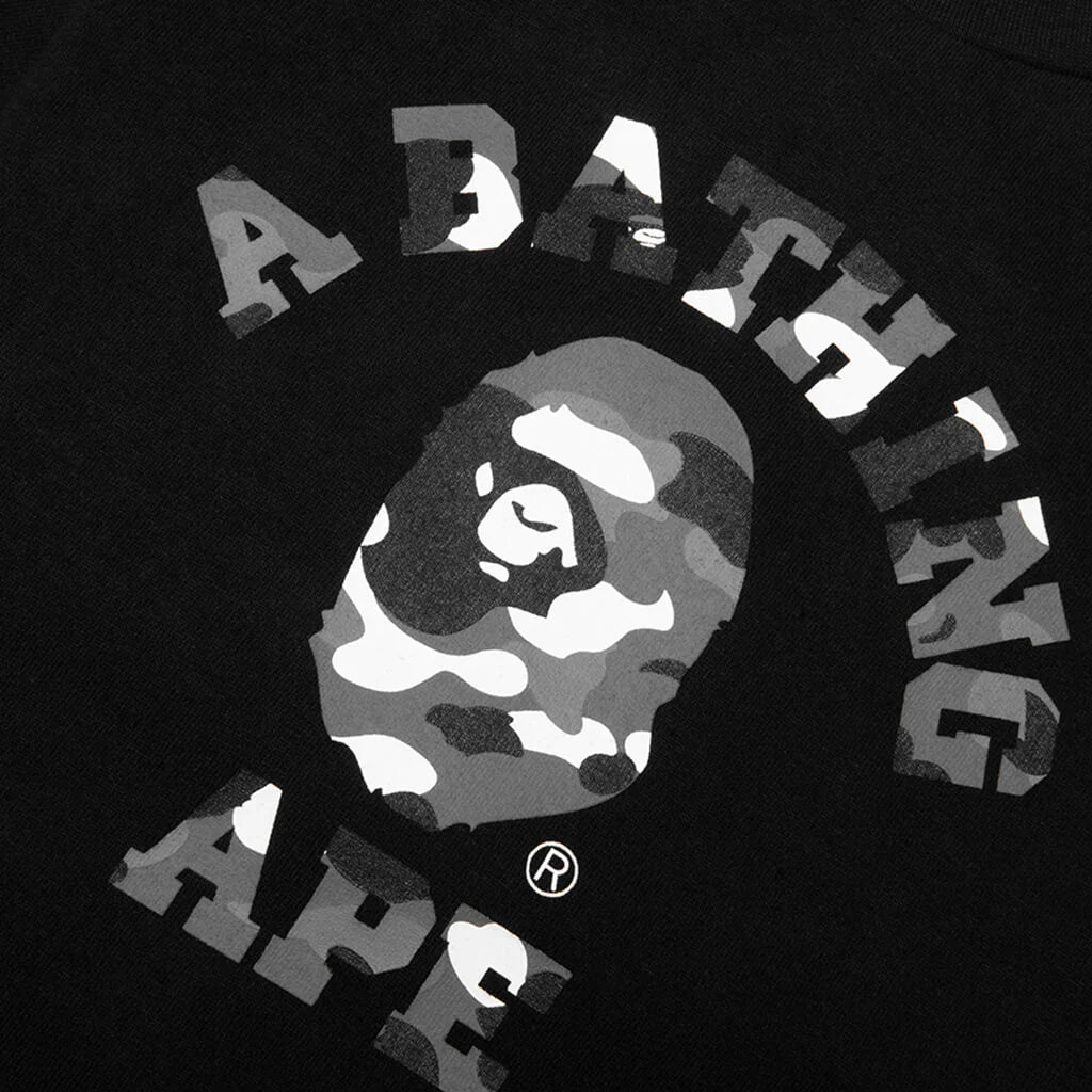Kids City Camo College Tee Black