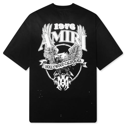 Amiri Eagle Oversized Tee Black
