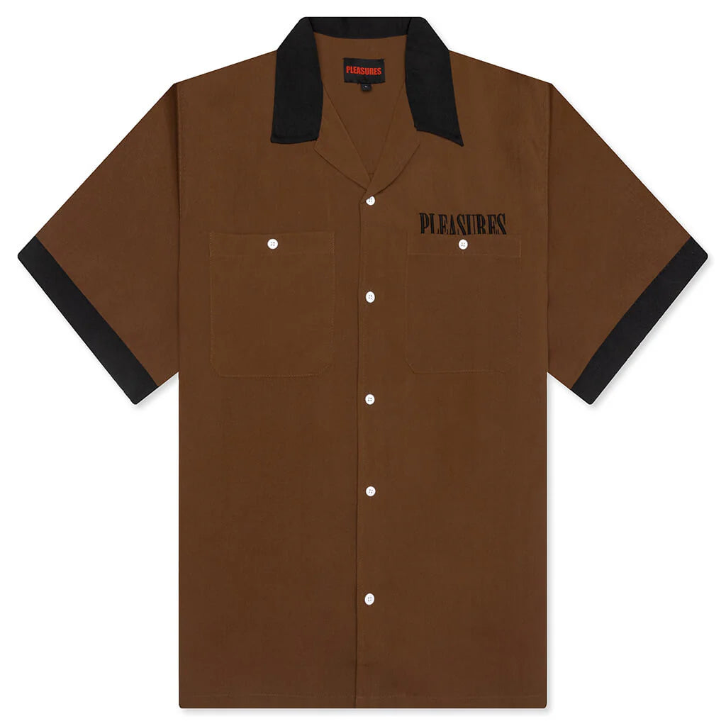 Daisy Bowling Button Down Brown