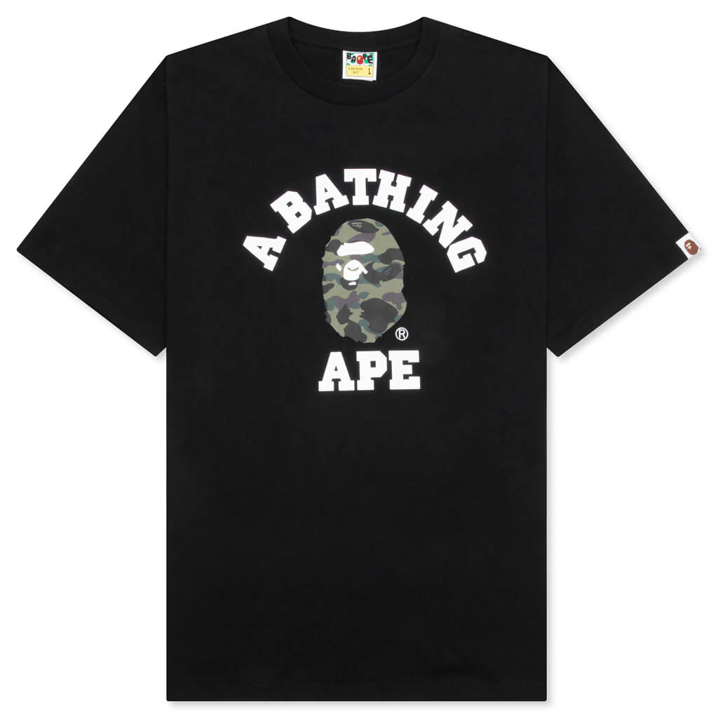 1st Camo College Tee Black Green