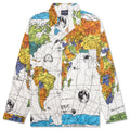Saint Michael x Dr Woo World Map Pajama Shirt Map White