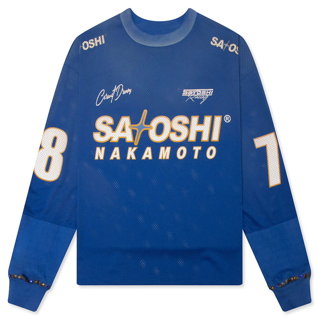 Mesh Moto Jersey Blue