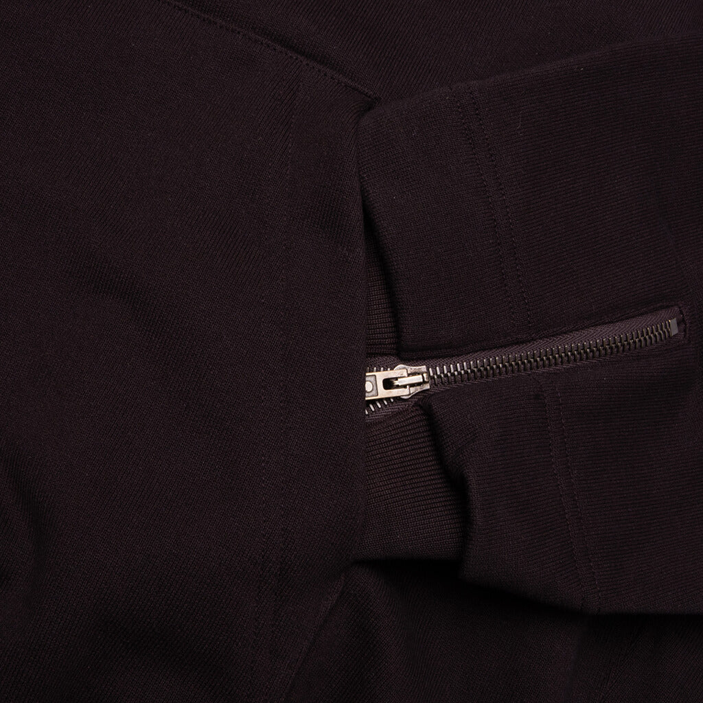 Zip Up Hoodie Brown