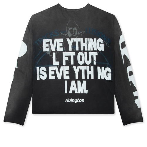 Left Out Enemy L S Tee Vintage Black