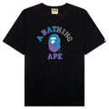 Tie Dye College Tee Black Black