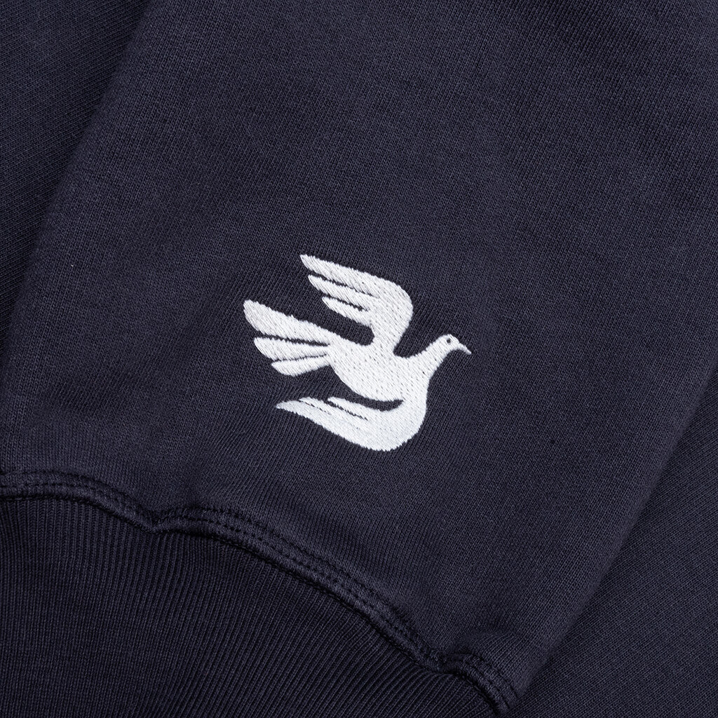 Weird Trad Logo Crew Neck Sweatshirt Dark Navy