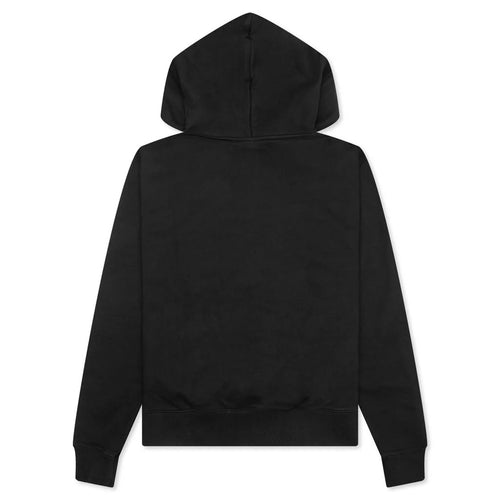 Logo Slim Hoodie Black White