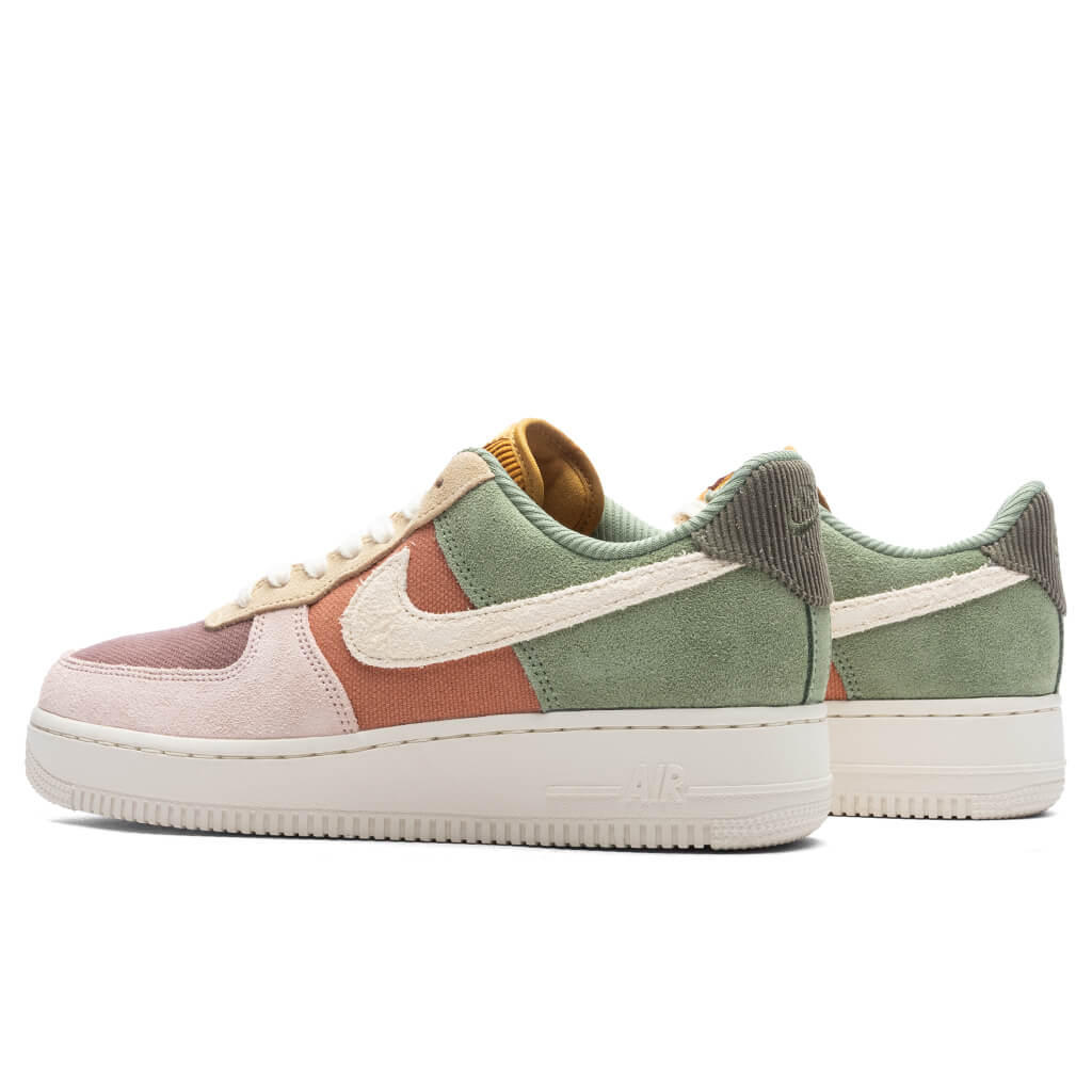 Womens Air Force 1 07 LX Oil Green Pale Ivory Terra Blush Sesame