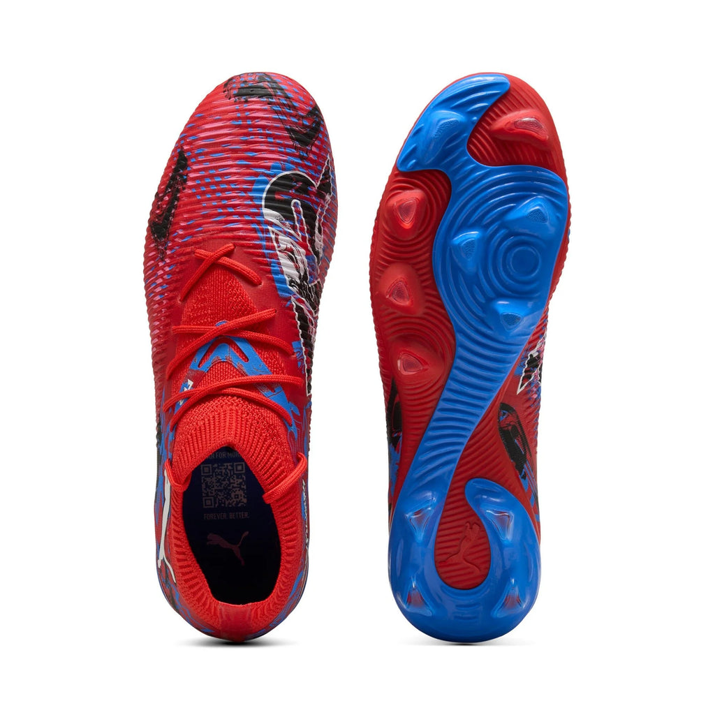PUMA Future 8 Match Play Makers FG AG Mens Soccer Cleats Red Black Blue