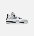 Air Jordan 4 Retro Military Black Preschool Lifestyle Shoe White Black