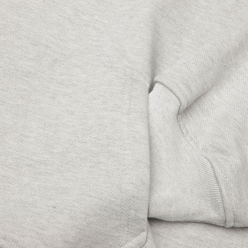 USA Flag Hoodie Heather Grey Black