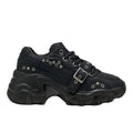 Pulsar Wedge Black Claw Lace Up Sneakers