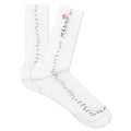 White Cotton Socks 12 Gauge Graphic Lily White