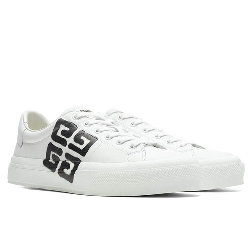 City Court Lace Up Sneaker White Black