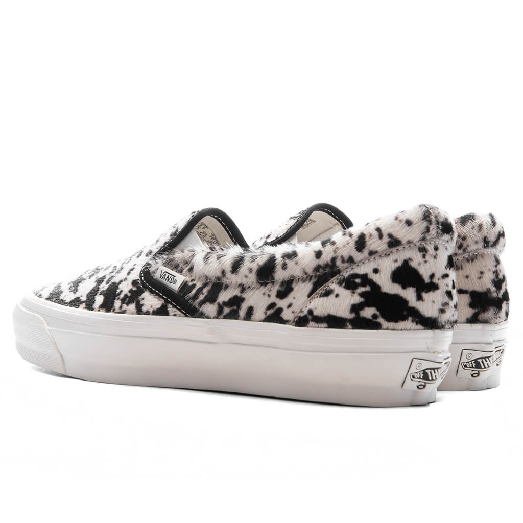 Premium LX Classic Slip On 98 Pony Hair Black White