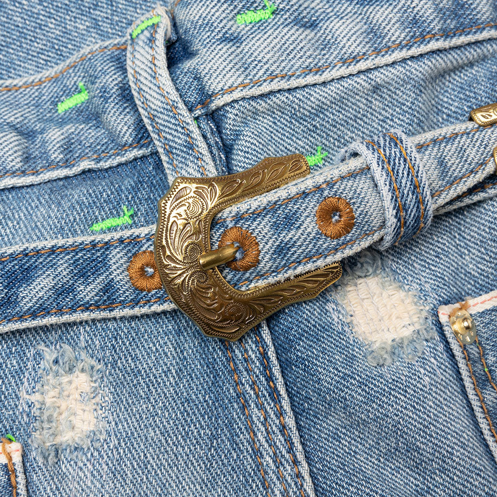 Mason Double Knee Selvage Denim Trouser Indigo