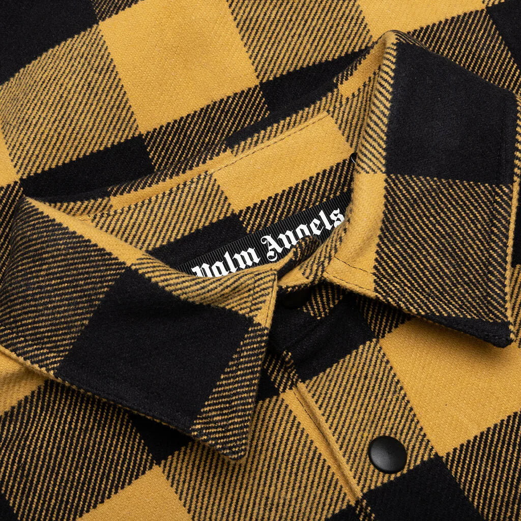 Classic Logo Overshirt Gold White