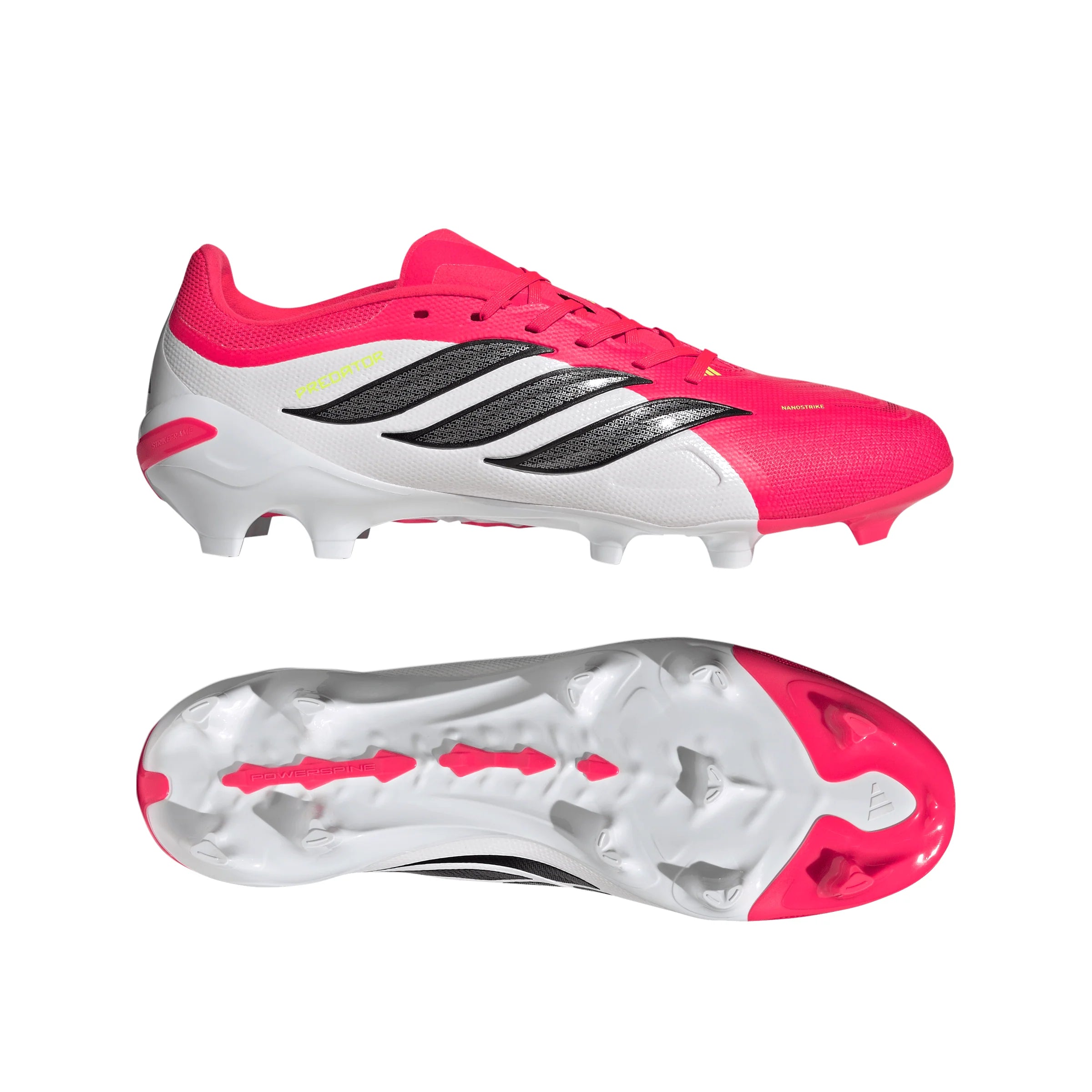 adidas Predator League FG Firm Ground Mens Soccer Cleats Red Black White