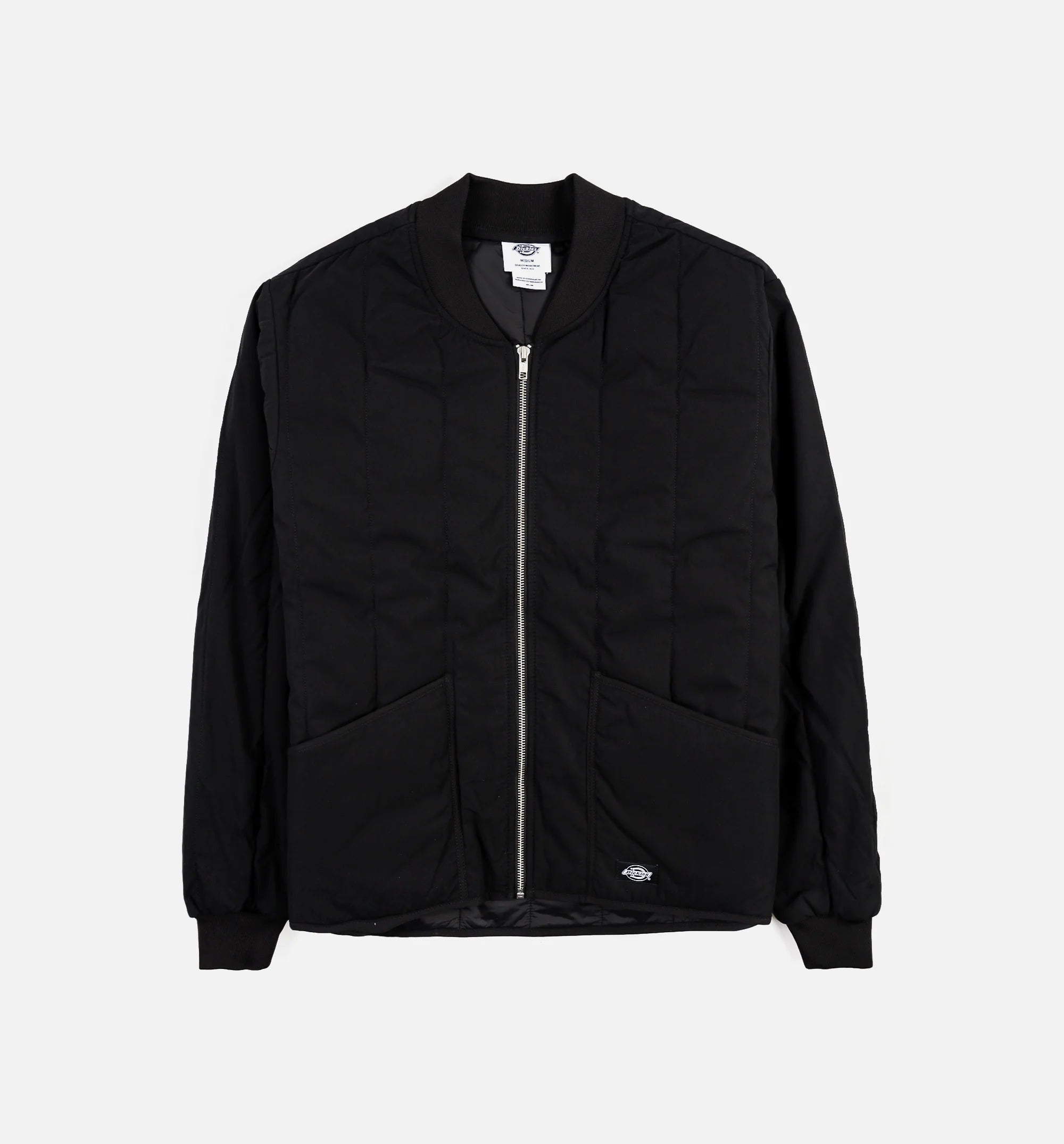 Diamond Quilted Insulated Mens Jacket Black