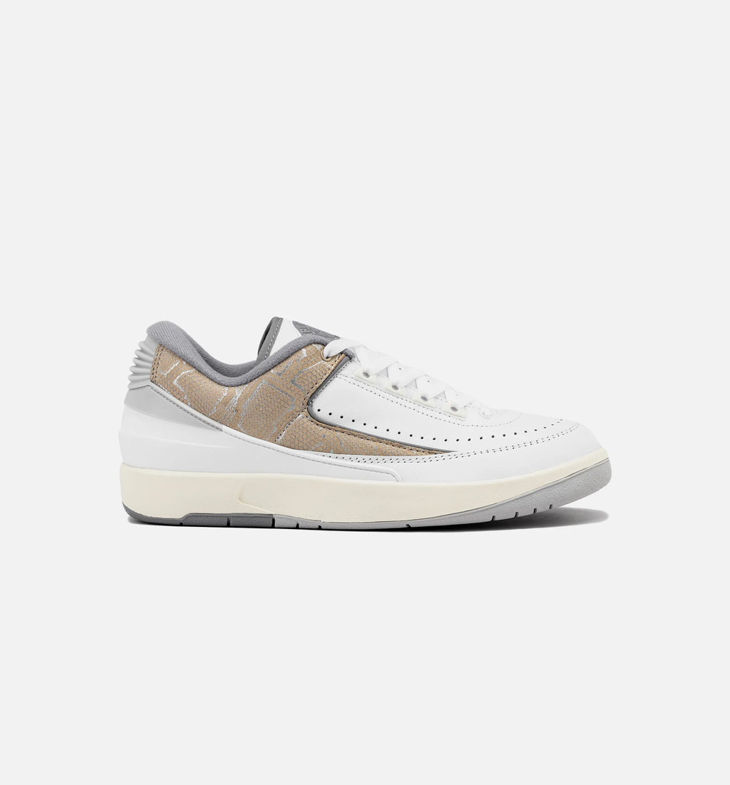 Air Jordan 2 Retro Python Mens Lifestyle Shoe White Cement Grey Sanddrift Neutral Grey Sail