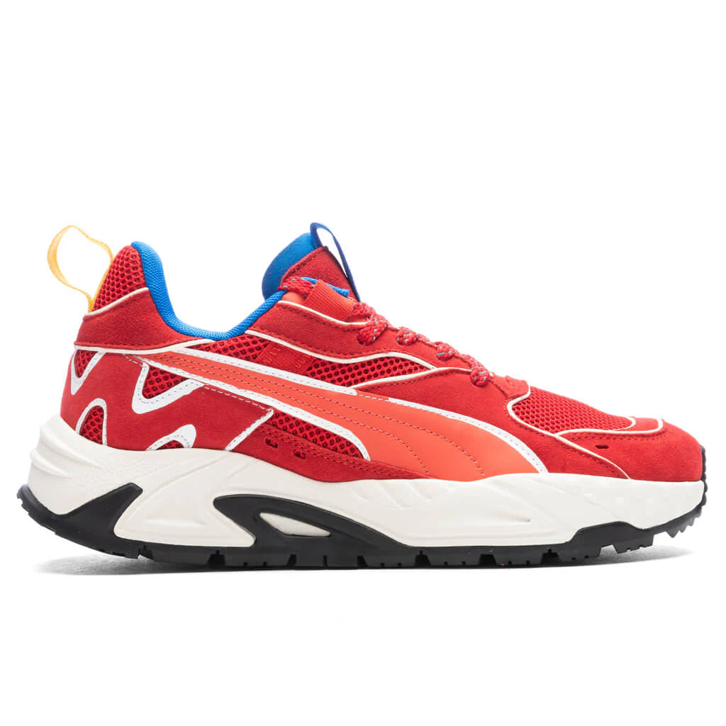 Puma x Joshua Vides Ferrari RS Track Rosso Corsa Frosted Ivory