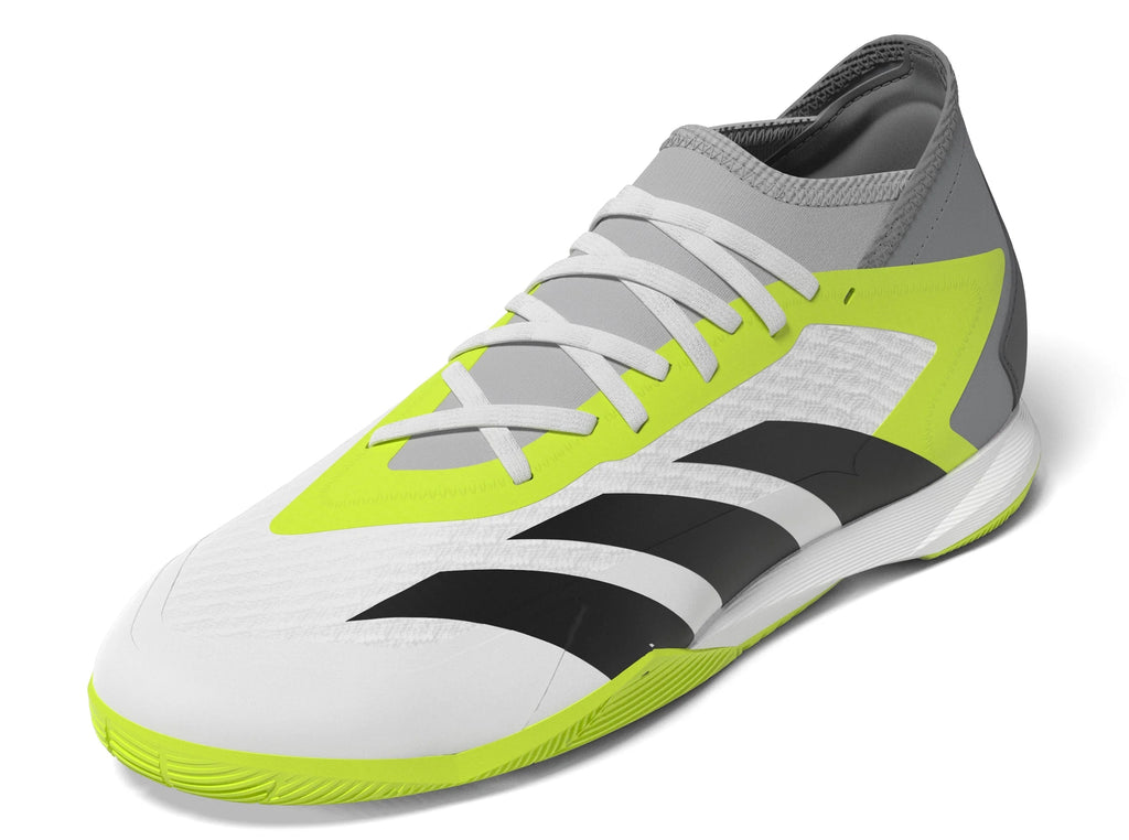 adidas Predator Accuracy3 IN Indoor Soccer Shoes White Black Lucid Lemon