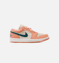 Air Jordan 1 Low Light Madder Root Womens Lifestyle Shoe Light Madder Root Dark Teal Green