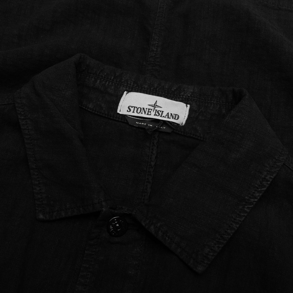Lino Nylon Tela Field Jacket Black