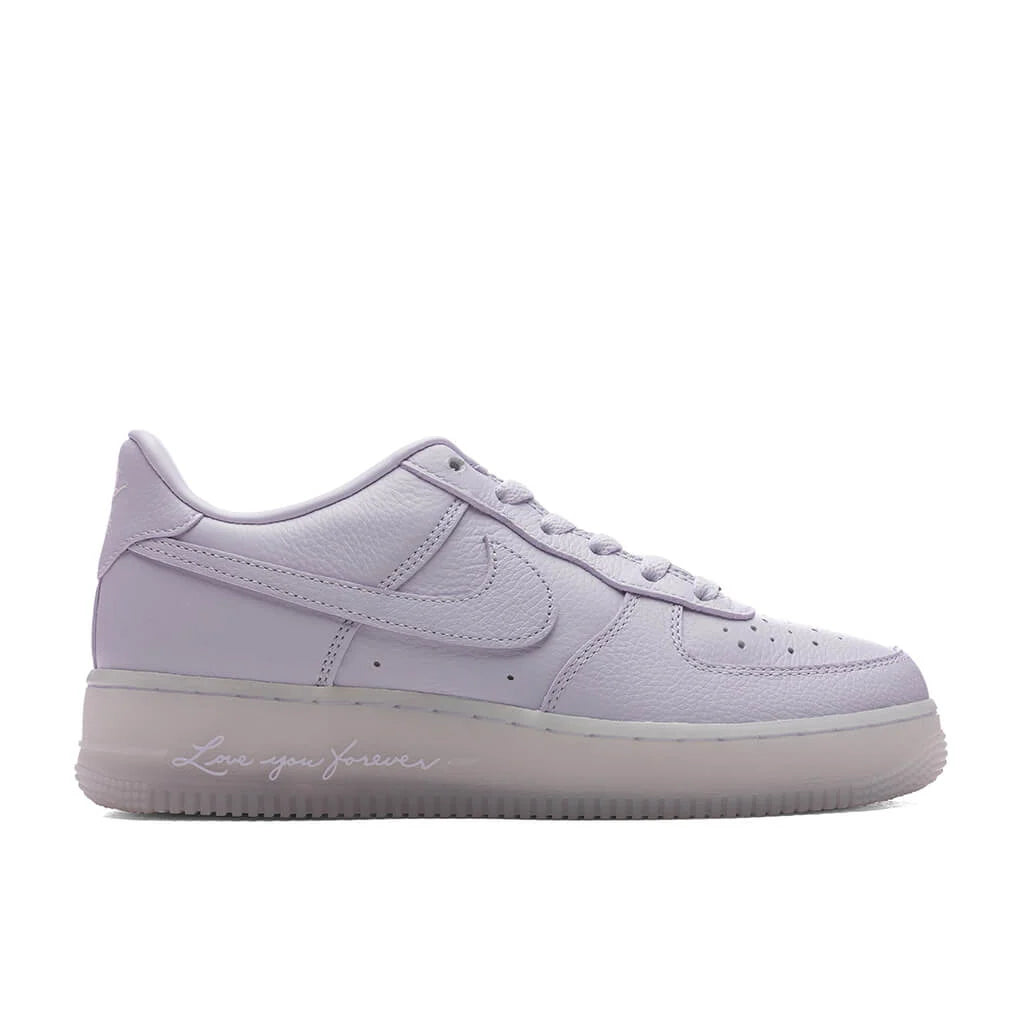 Nike x NOCTA Certified Lover Boy Air Force 1 Low GS Palest Purple Cobalt Tint