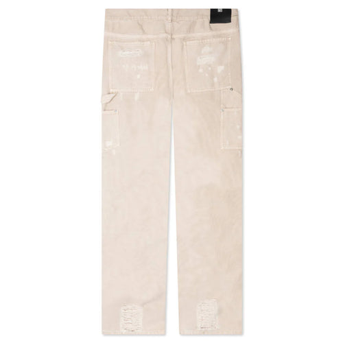 Destroyed Carpenter Pant Off White