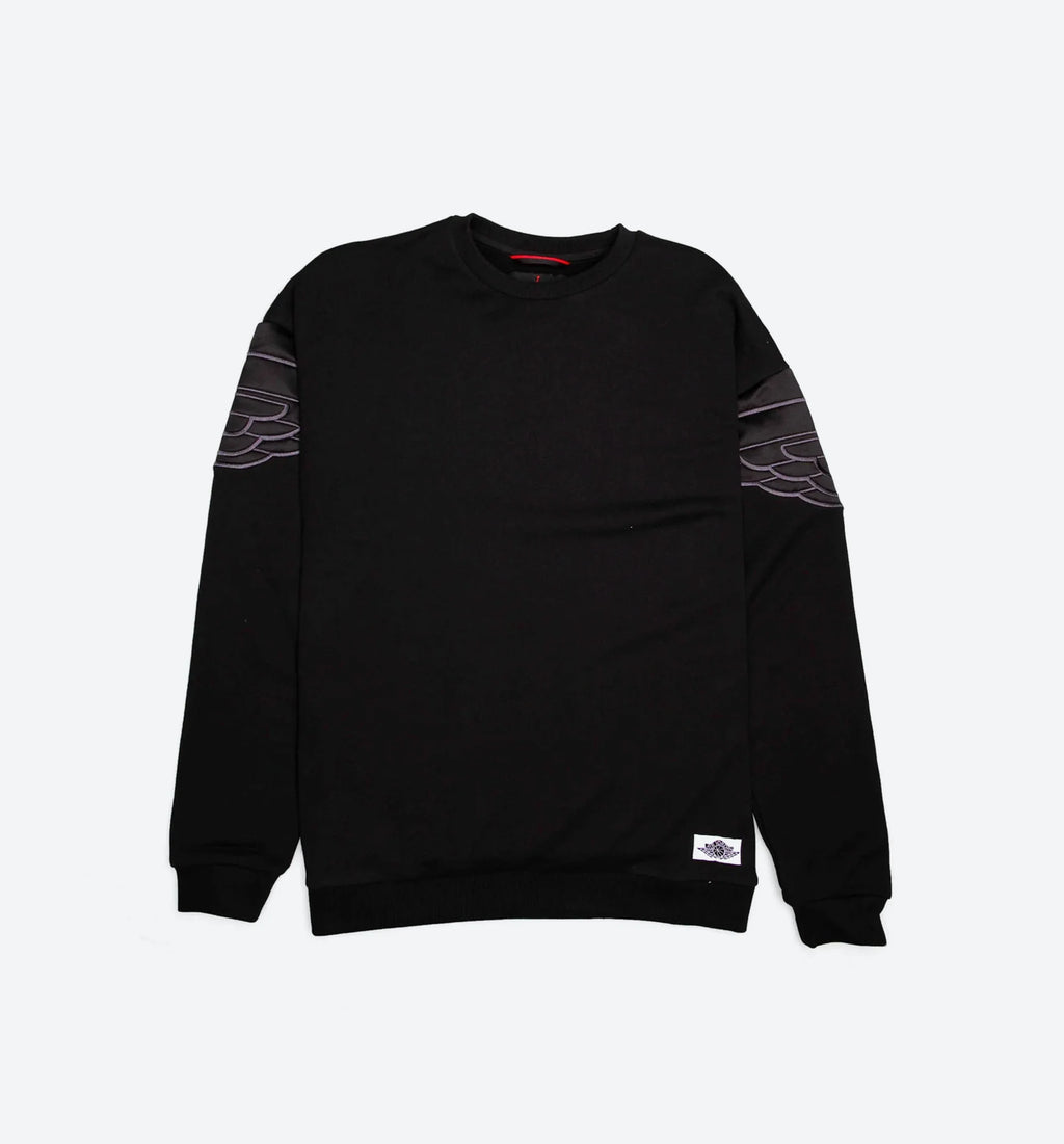 Air Jordan Classic Crew Mens Shirt Black Black