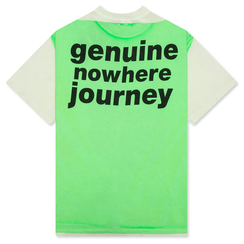 Saint M6 x Bape Handprint Genuine Nowhere Journey S S Tee White Green