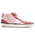 Womens Mid Star Toe Star and Spur Antique Pink Red White