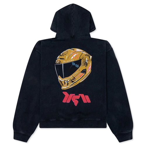 Feature x D R G N Helmet Hoodie Vintage Black