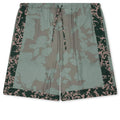 Archive Floral Border Piperi MW Shorts Petrol