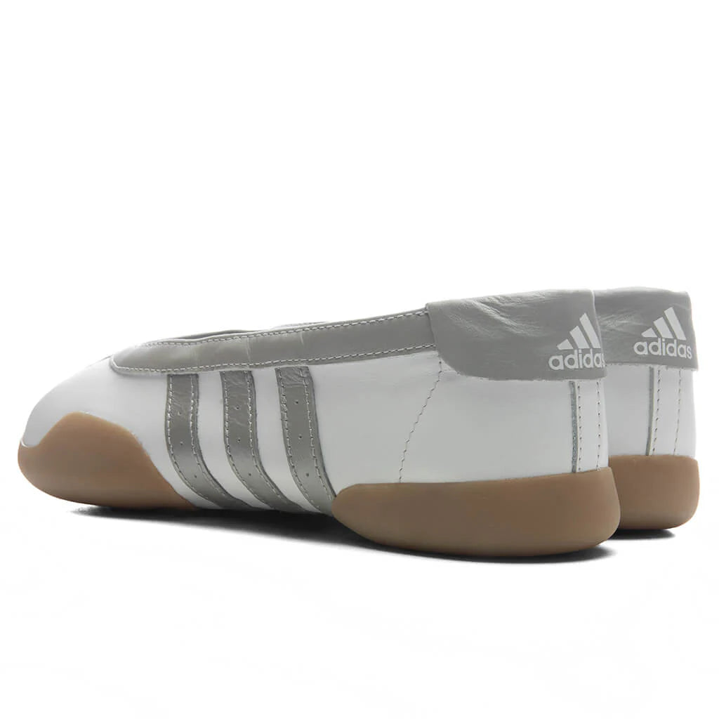 Womens Taekwondo Mei Ballet Cloud White Silver Metallic Gum
