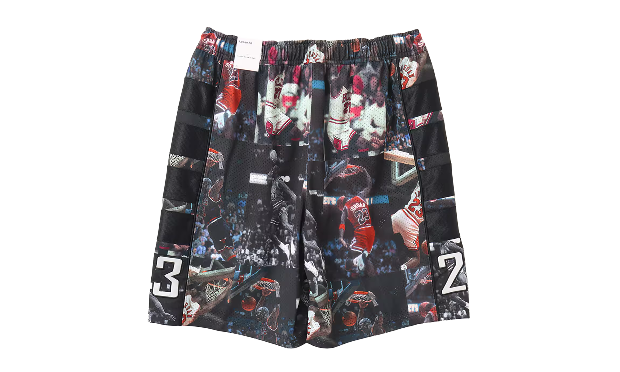 Flight AOP Printed Cat Scratch Shorts "Black" IF1841 010